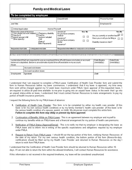 leave of absence template | simplify health and manage leaves template