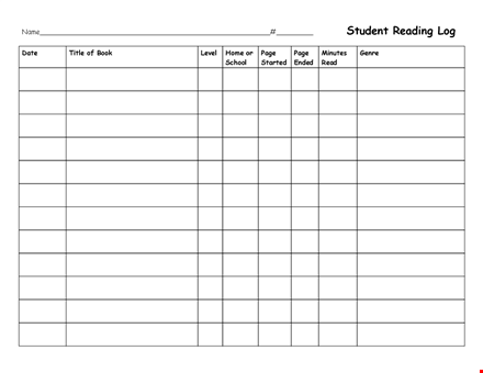 track your reading progress with our fiction reading log template template
