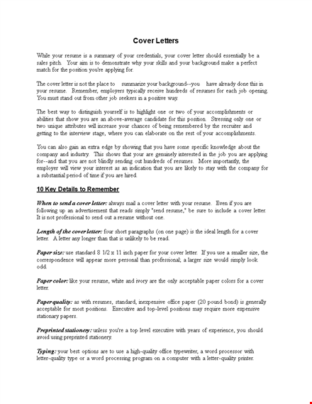 general manager cover letter word template template