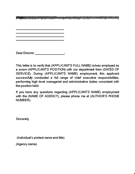 get your dream job with a valid proof of employment letter template