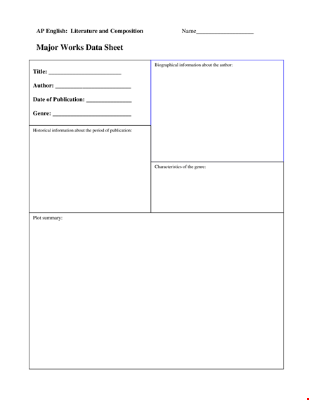 work data template