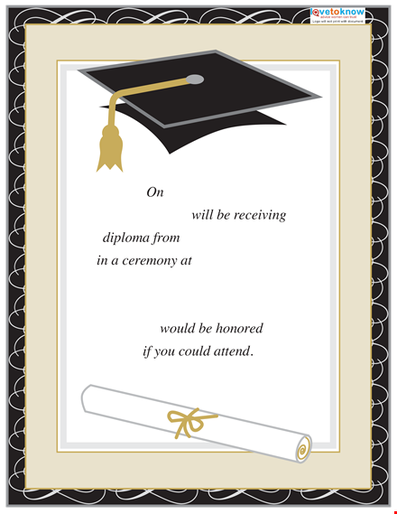 create stunning graduation invitations with our templates - diploma designs included template