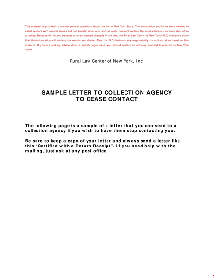 collection agency letter template template