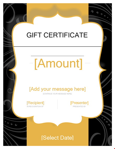 create beautiful gift certificates template