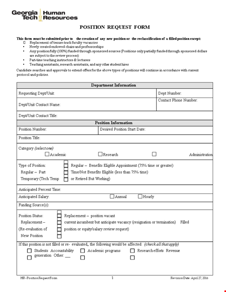 request form tukmteclmel - position request template