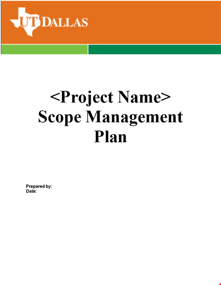 project scope example & requirements | deliverables template