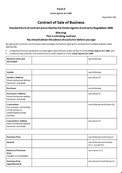 sale contract template