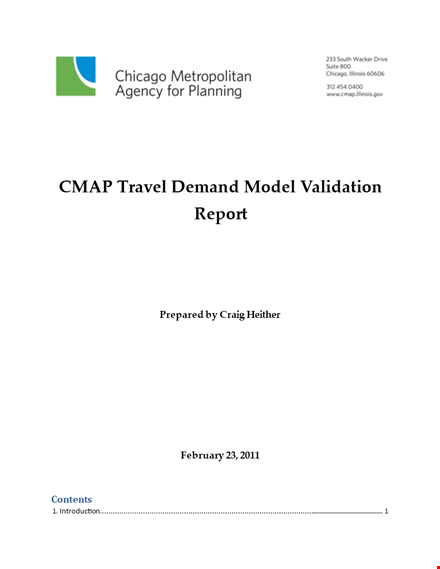 model report template