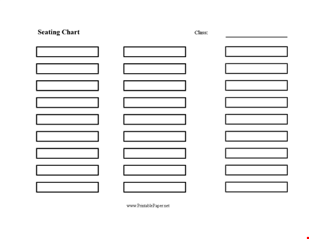 class seating chart template - organize your class with ease template