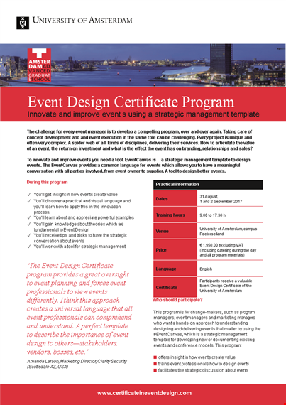 event design certificate program template