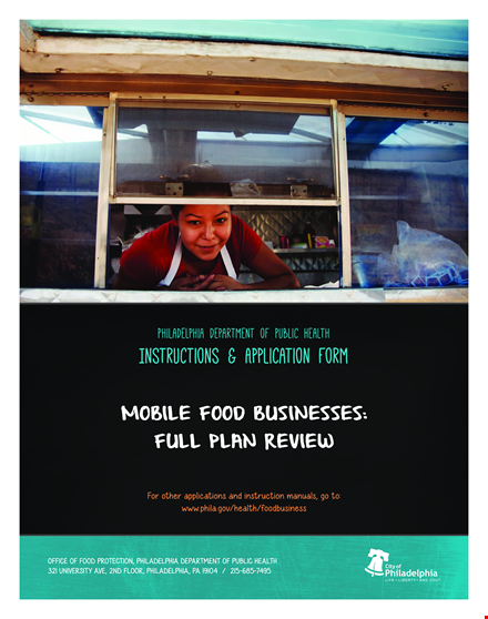 mobile food business plan template for health-focused mobile businesses in philadelphia template