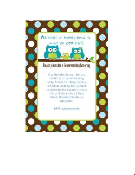 housewarming invitation template - customize your welcoming invite template