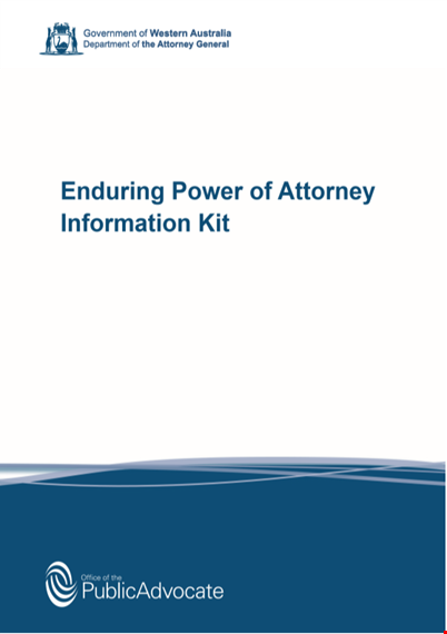 get the power you need with an enduring power of attorney template