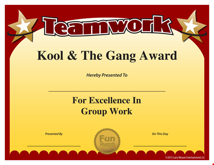 free award certificate template template