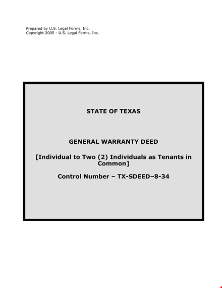 warranty deed template - create legal forms with customizable fields template