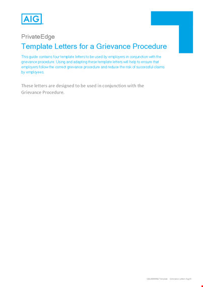 how to write a grievance letter and appeal for a meeting | grievance guide template