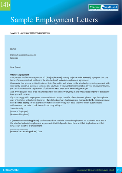 sample counter offer letter of employment template