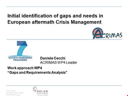 gap requirements analysis template template