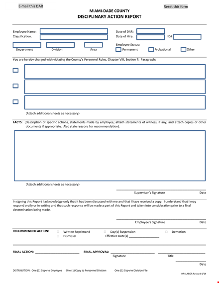 effective disciplinary action for employees - proven steps template