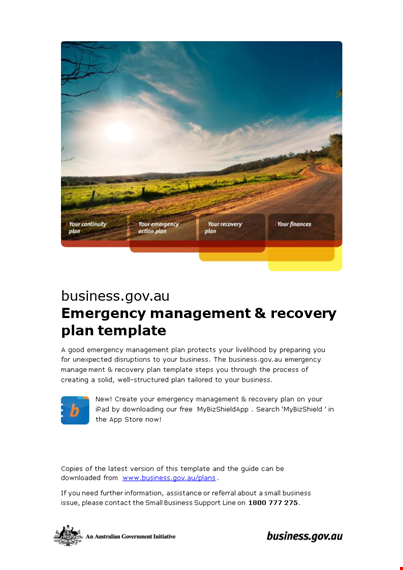 emergency management: disaster recovery plan template | fast recovery template