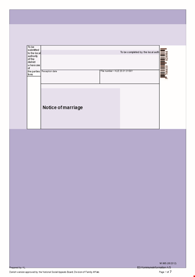 marriage separation notice template template