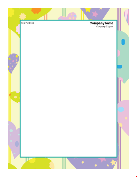 professional letterhead templates - customizable & easy to use template
