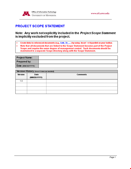 example of project scope change management - efficient project scope example template