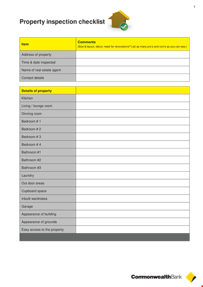 home inspection checklist for property water inspection | bedroom template