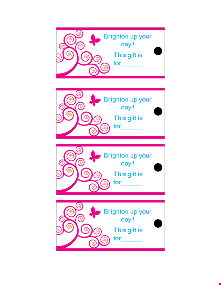 customizable gift tag template | brighten your gift-giving template