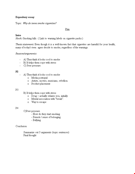 microsoft word expository essay template template