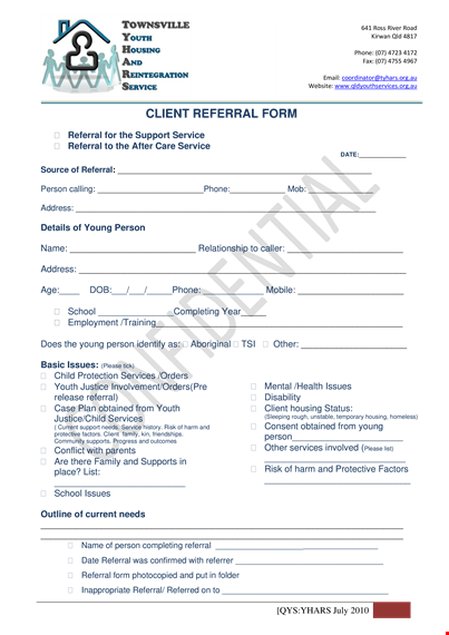 client referral form template - streamline your process and boost client engagement template
