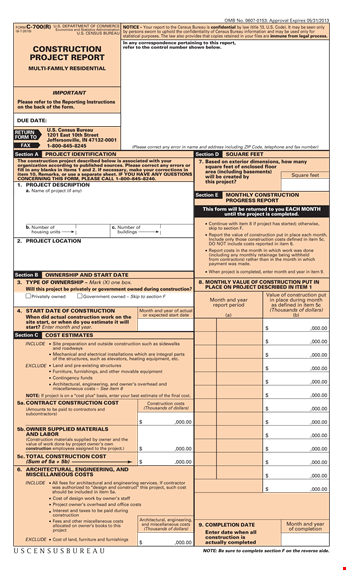 construction expense report for monthly project owner template