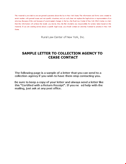 collection agency letter template - streamline debt collection | professionally drafted & effective template