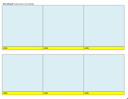 customize your storyboard audio to your liking - story board template