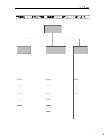 streamline your projects with an effective work breakdown structure template template