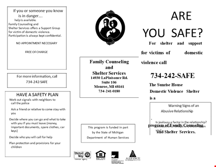 domestic violence shelter for victims: get help today template