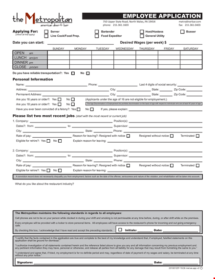 apply for a job with our generic employee application template | state | phone template