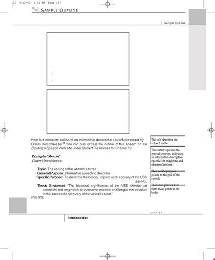 how to create an informative speech outline: a step-by-step guide for engaging presentations template