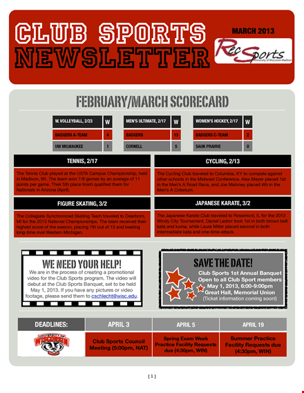 march newsletter - get the latest updates on fencing template