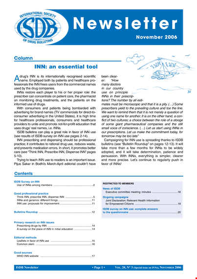 international nonproprietary template