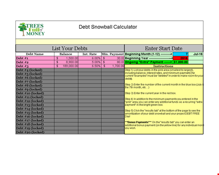 get out of debt faster with our debt snowball spreadsheet | free download template