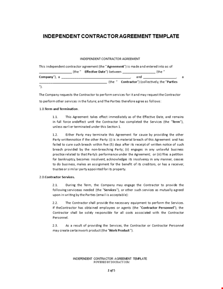 professional contract templates for companies and contractors - customize your agreement template