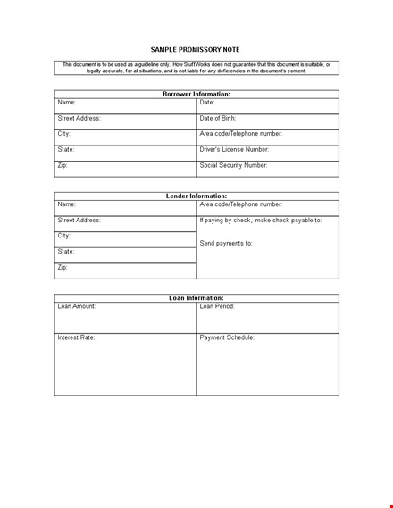 get a professional promissory note template with interest for borrowers template