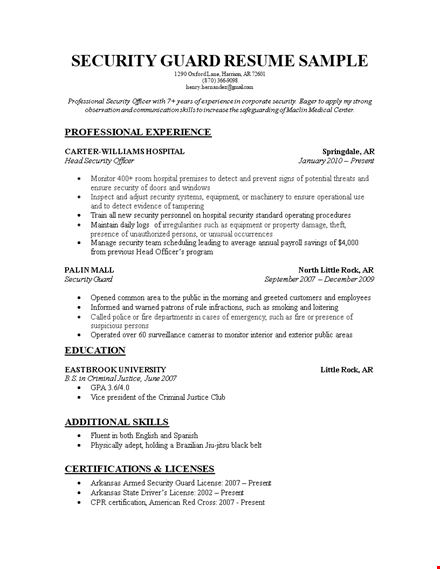 officer resume template