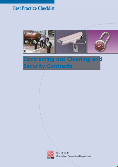 free cleaning security contract template for company staff, tenders, and contractors template