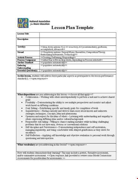 unit plan template - organize engaging lessons for students in one document template
