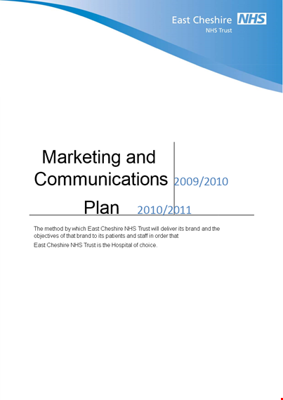 marketing and communications strategy template | award-winning centre template