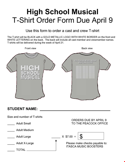 order high school t-shirts online in april for adults template