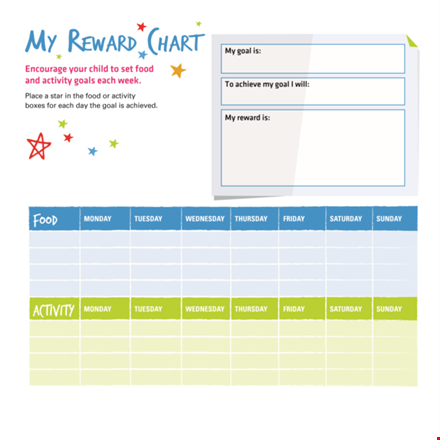 free printable reward chart template template
