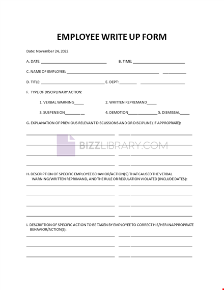 write-up form template